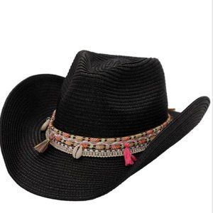 Structured wide brim cowboy hat